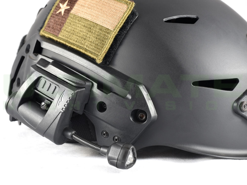 Princeton Tec Charge PRO Helmet Light - RED/GREEN/IR/WHITE - Black
